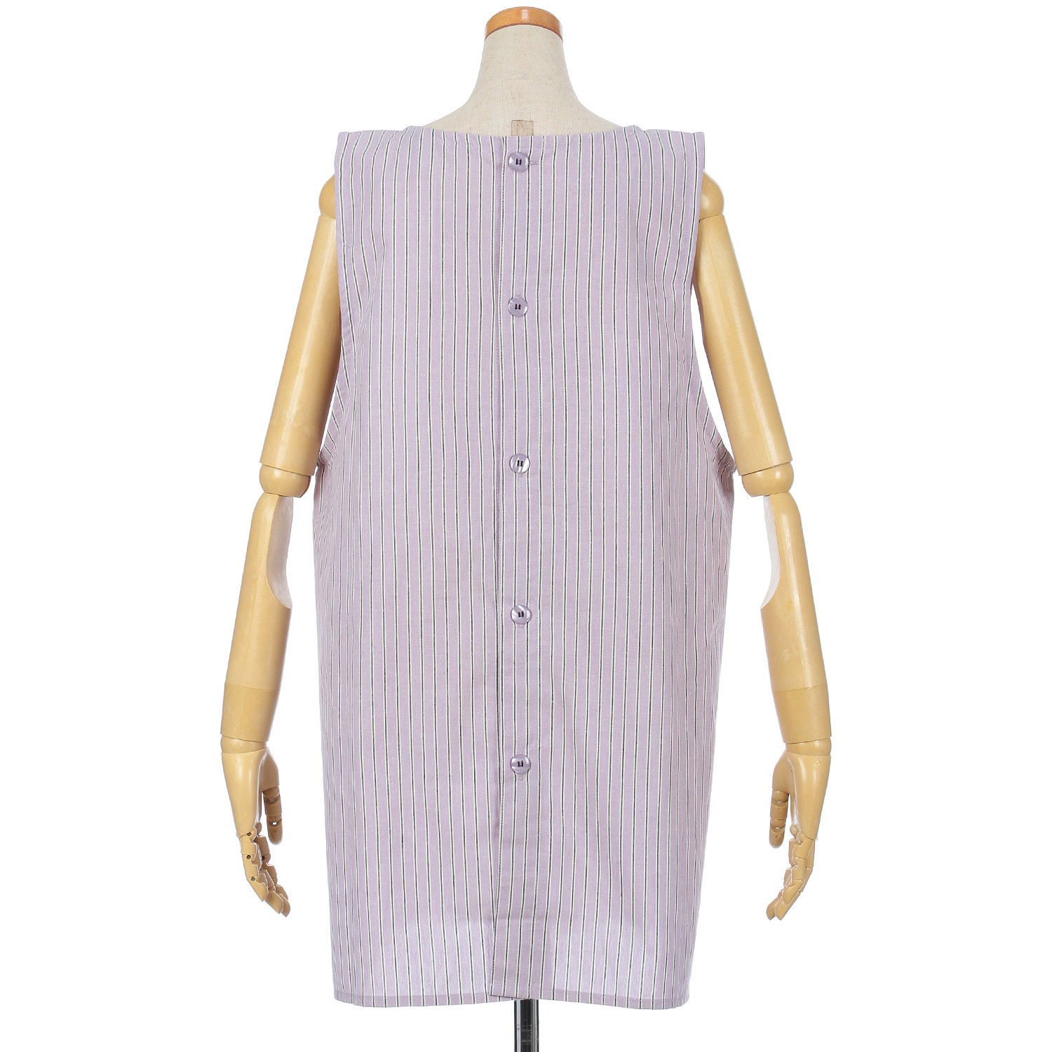 バック釦ロゴサガラ刺繍エプロン - 画像5