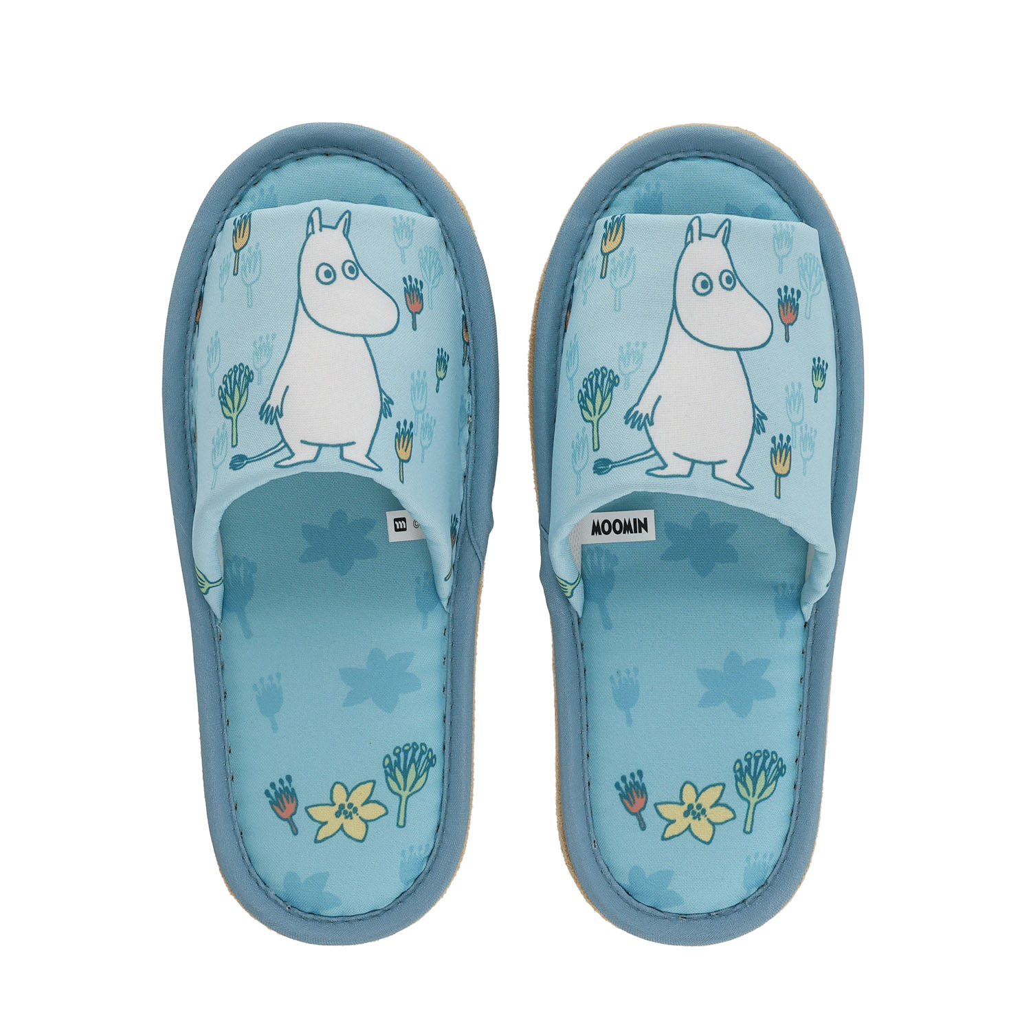 ムーミン スリッパ ブルーミニプランツ