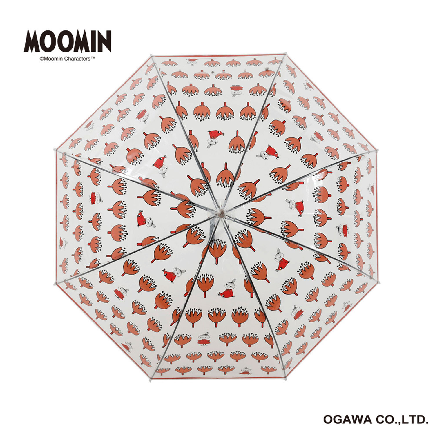 MOOMIN キャラクタービニール長傘 リトルミィ「フラワー」 - 画像2