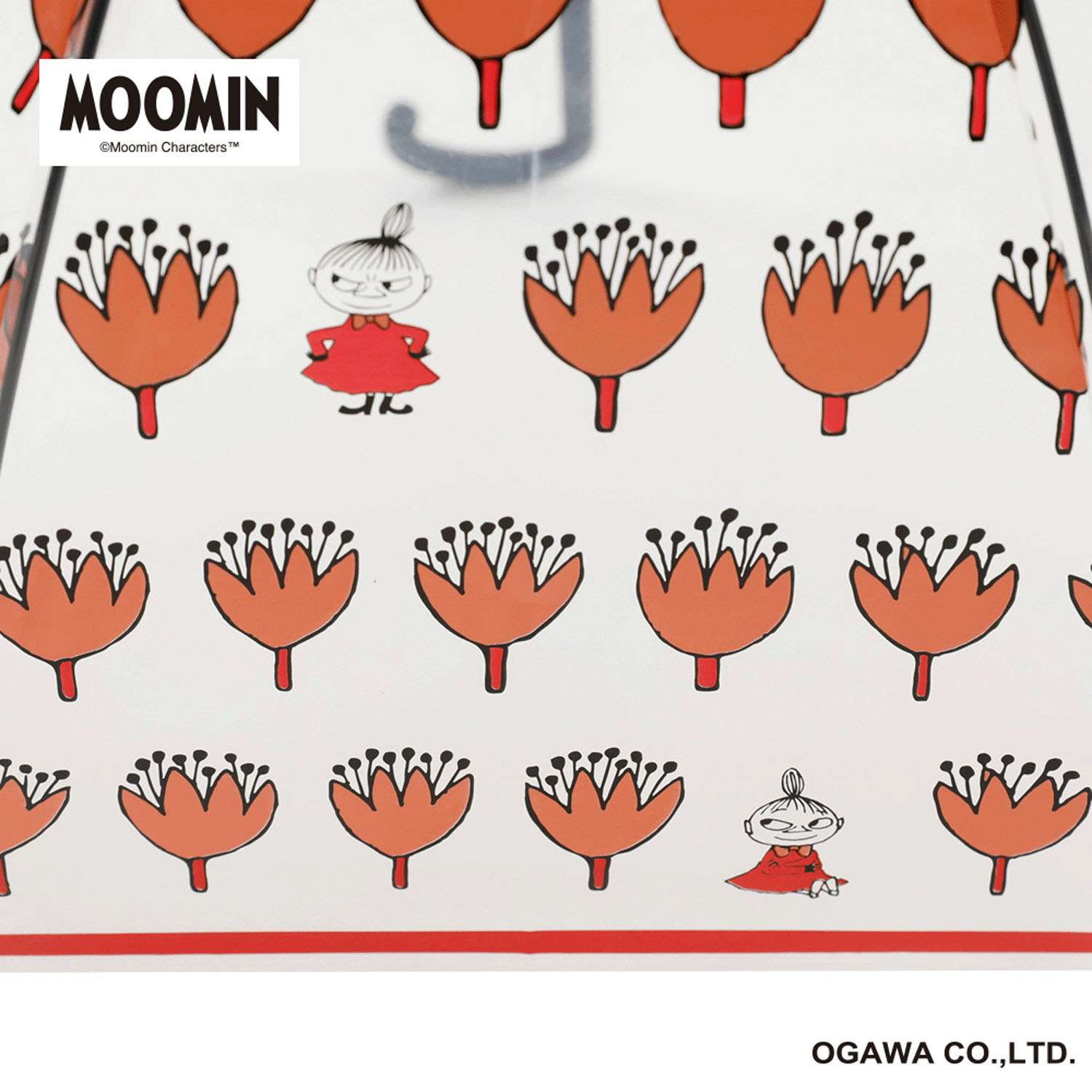 MOOMIN キャラクタービニール長傘 リトルミィ「フラワー」 - 画像4