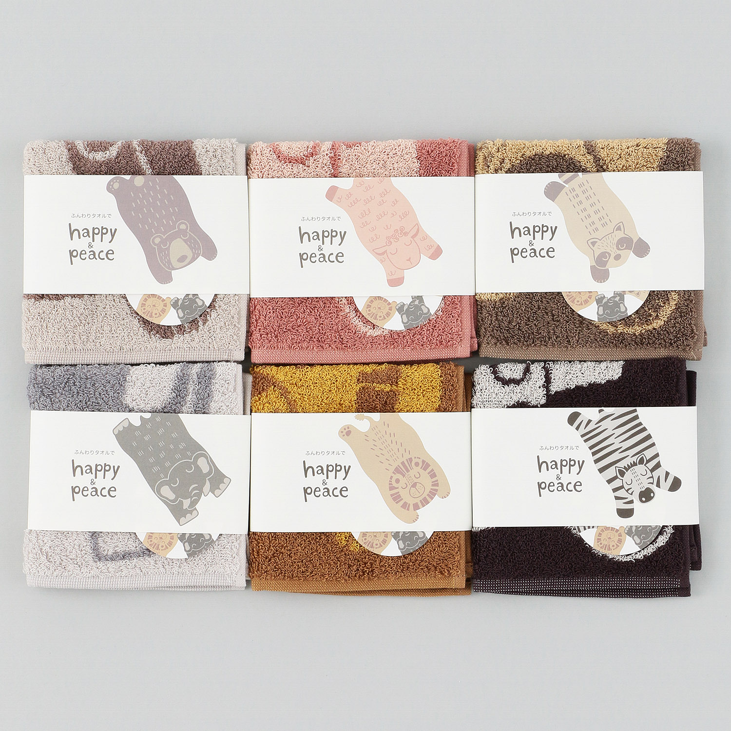 happy＆peace ハンカチタオル