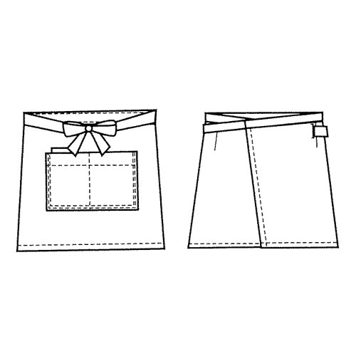 ジュンネジョワイユ「ワークエプロン」 ミニ丈サロン - 画像2