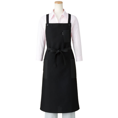 ジュンネジョワイユ「ワークエプロン」 ロング丈ラップエプロンLL