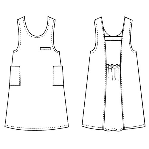 ジュンネジョワイユ「ワークエプロン」 エプロンドレス - 画像2