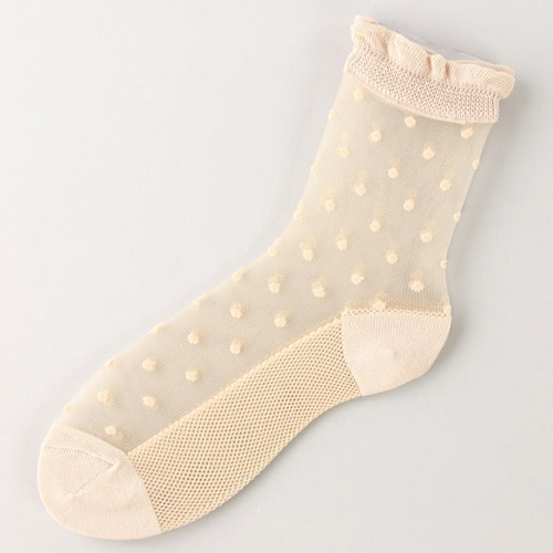 大人気★シースルーソックス 小ドット柄 底付 - 画像9