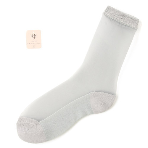 大人気★シースルーソックス  無地底付 - 画像2