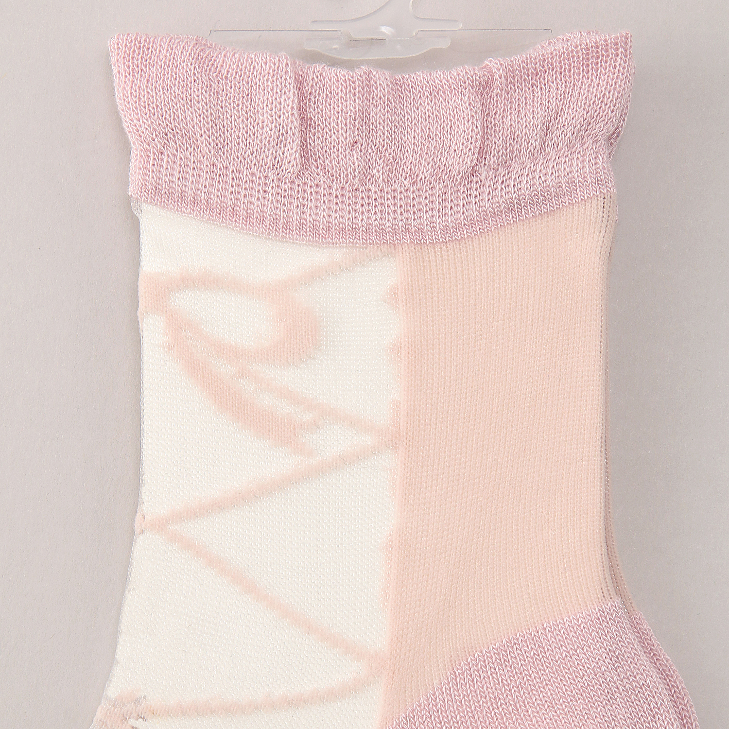 シースルーソックス 前リボン柄 - 画像7