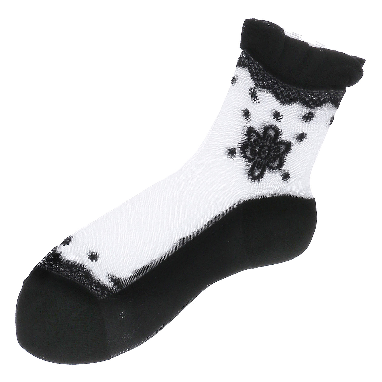 シースルーソックス レース柄【在庫限り】 - 画像2