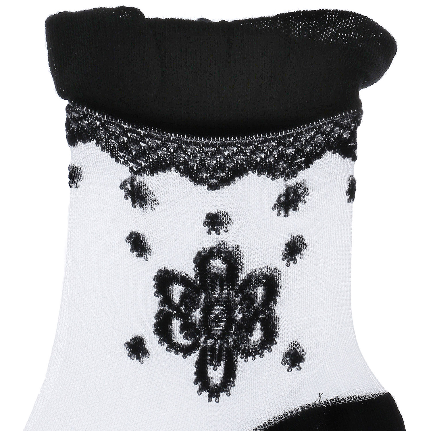 シースルーソックス レース柄【在庫限り】 - 画像3