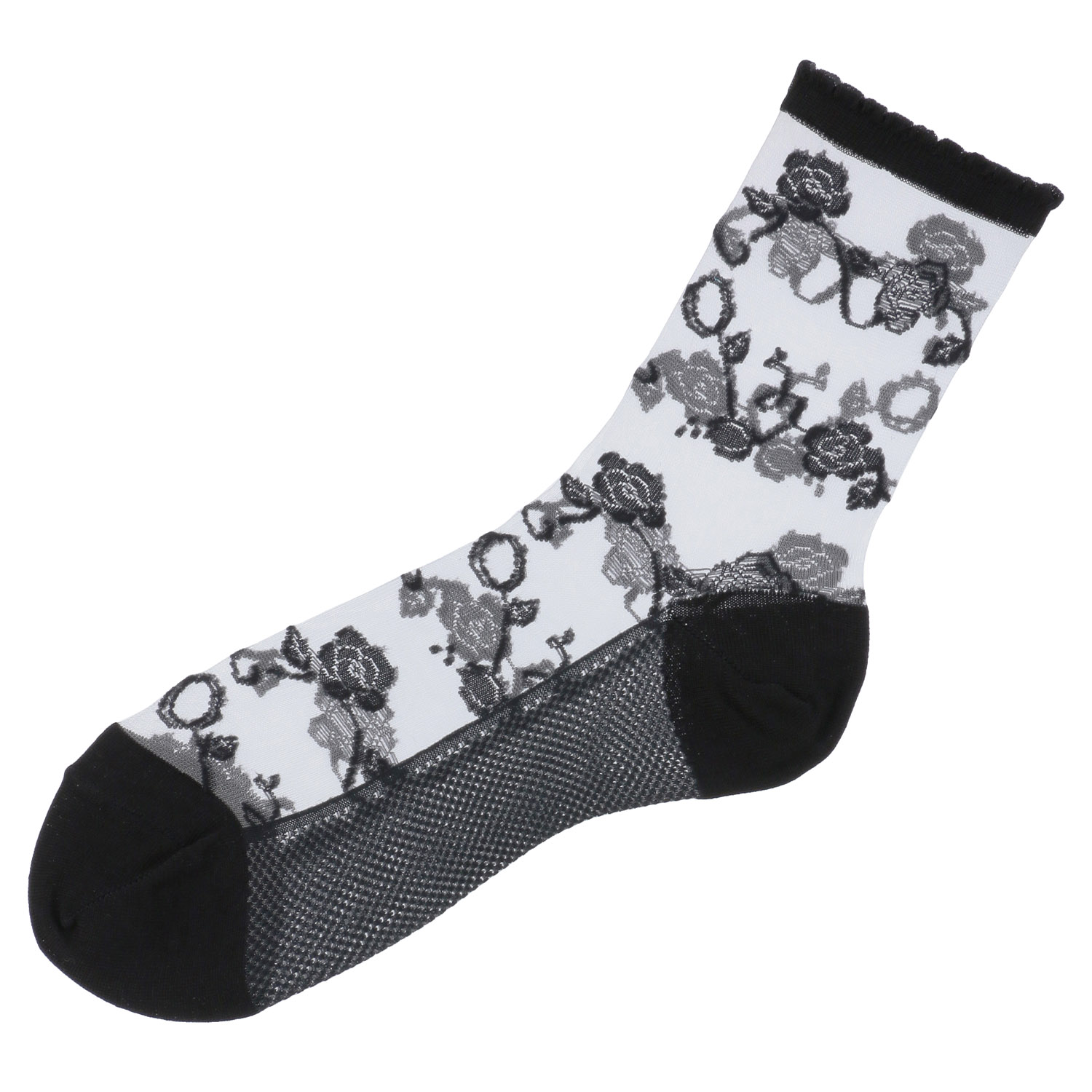 シースルーソックス≪大寸≫  ほんのきもち ハイゲージ シルク混 靴下【在庫限り】 - 画像3