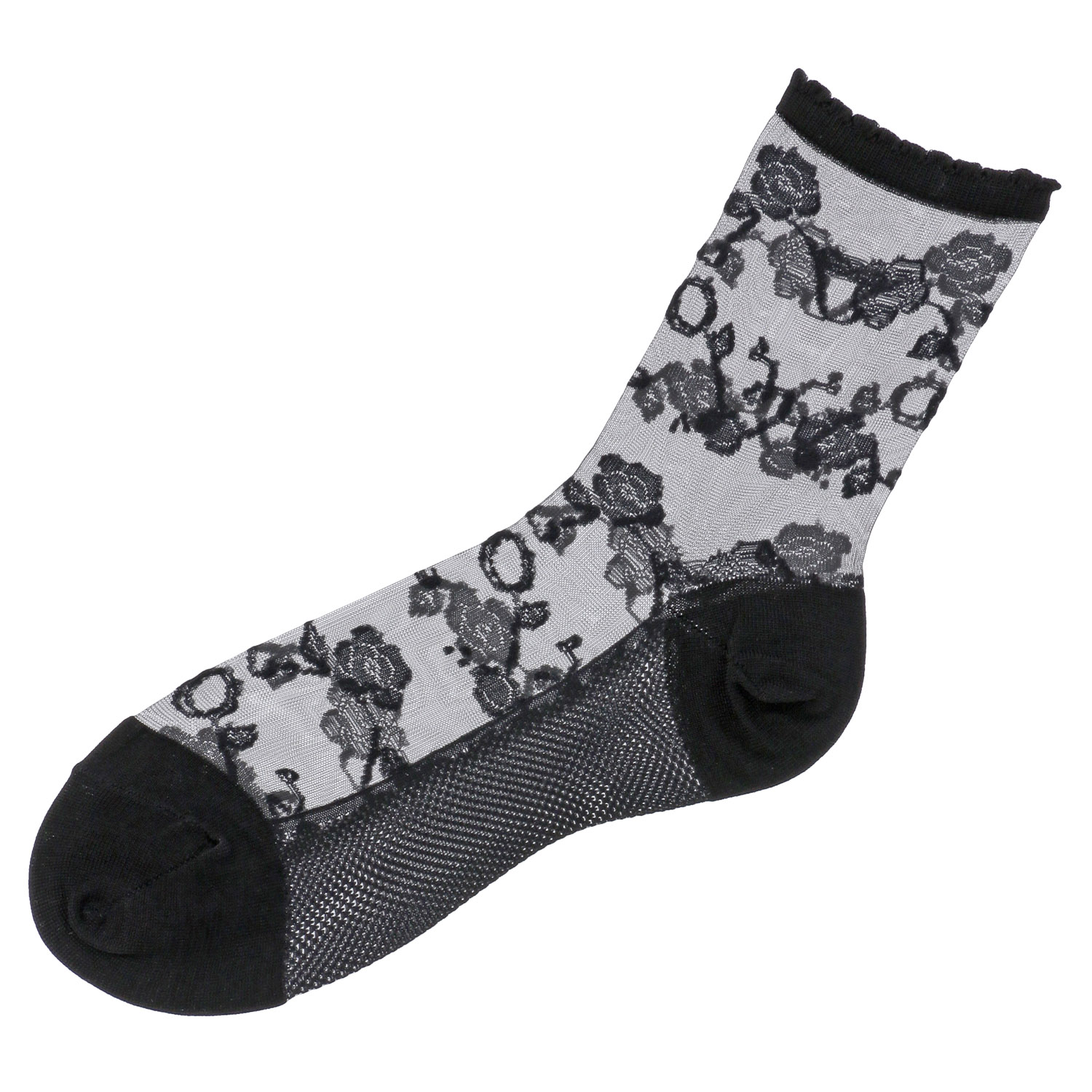 シースルーソックス≪大寸≫  ほんのきもち ハイゲージ シルク混 靴下【在庫限り】 - 画像4