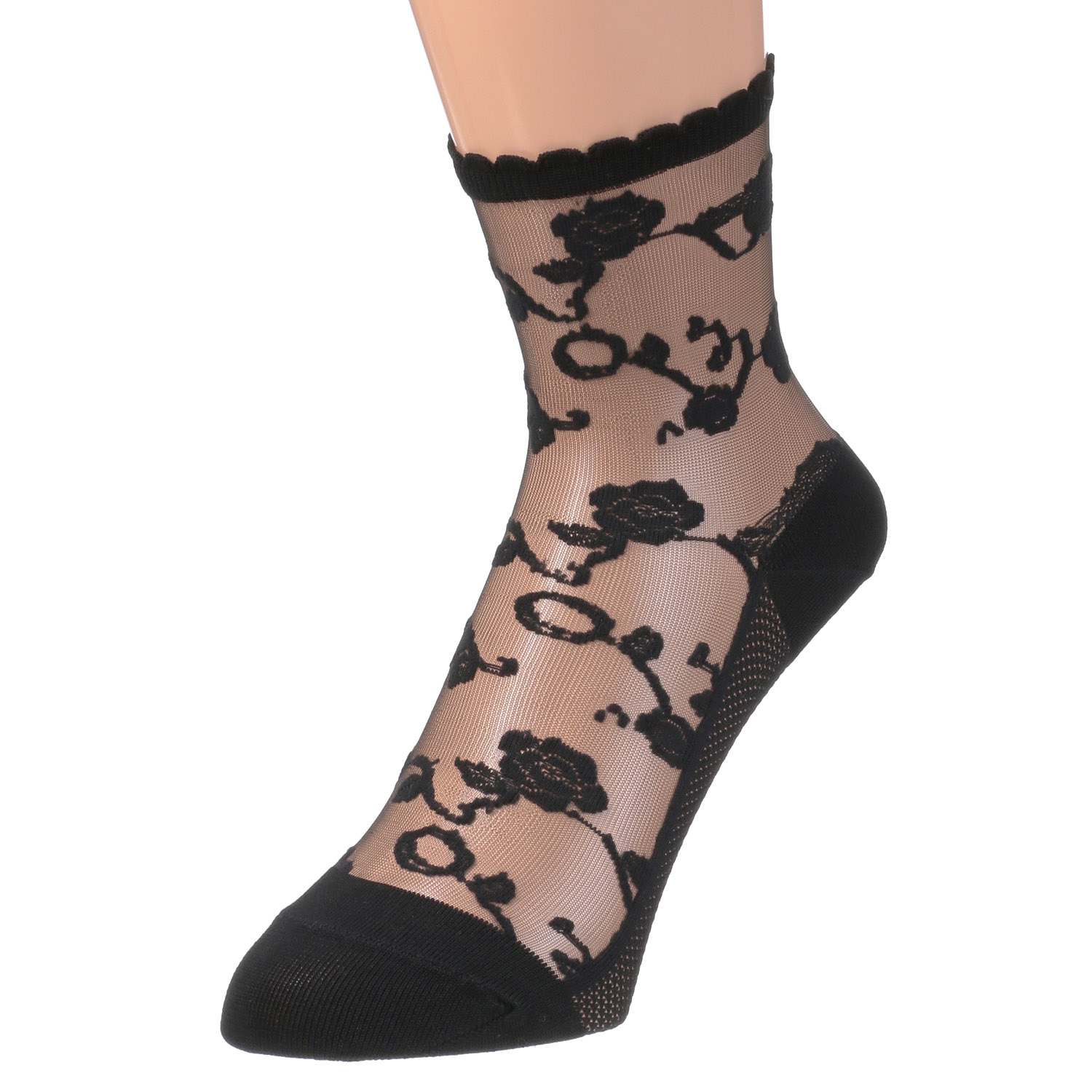 シースルーソックス≪大寸≫  ほんのきもち ハイゲージ シルク混 靴下【在庫限り】 - 画像5