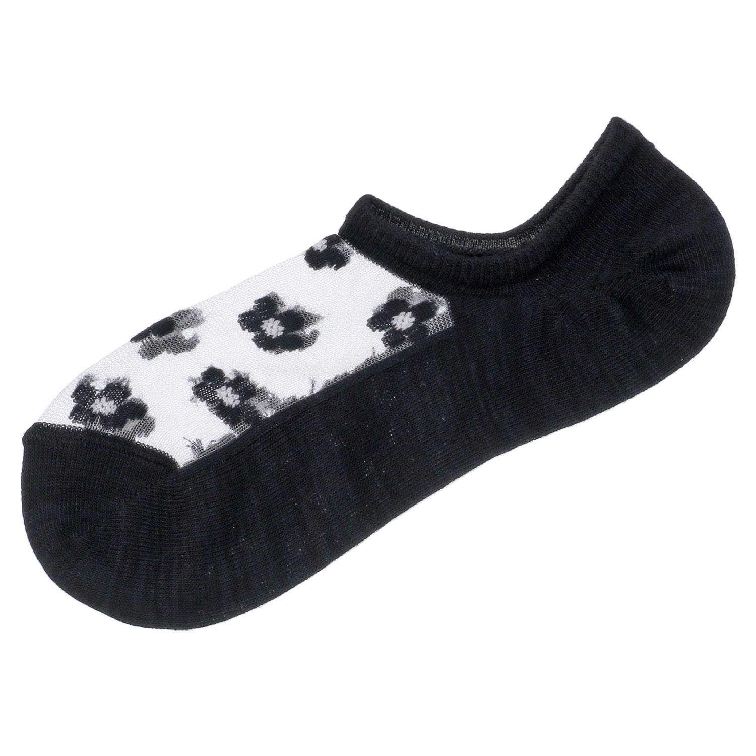 シースルーソックス  カバーソックス デイジー柄 - 画像8