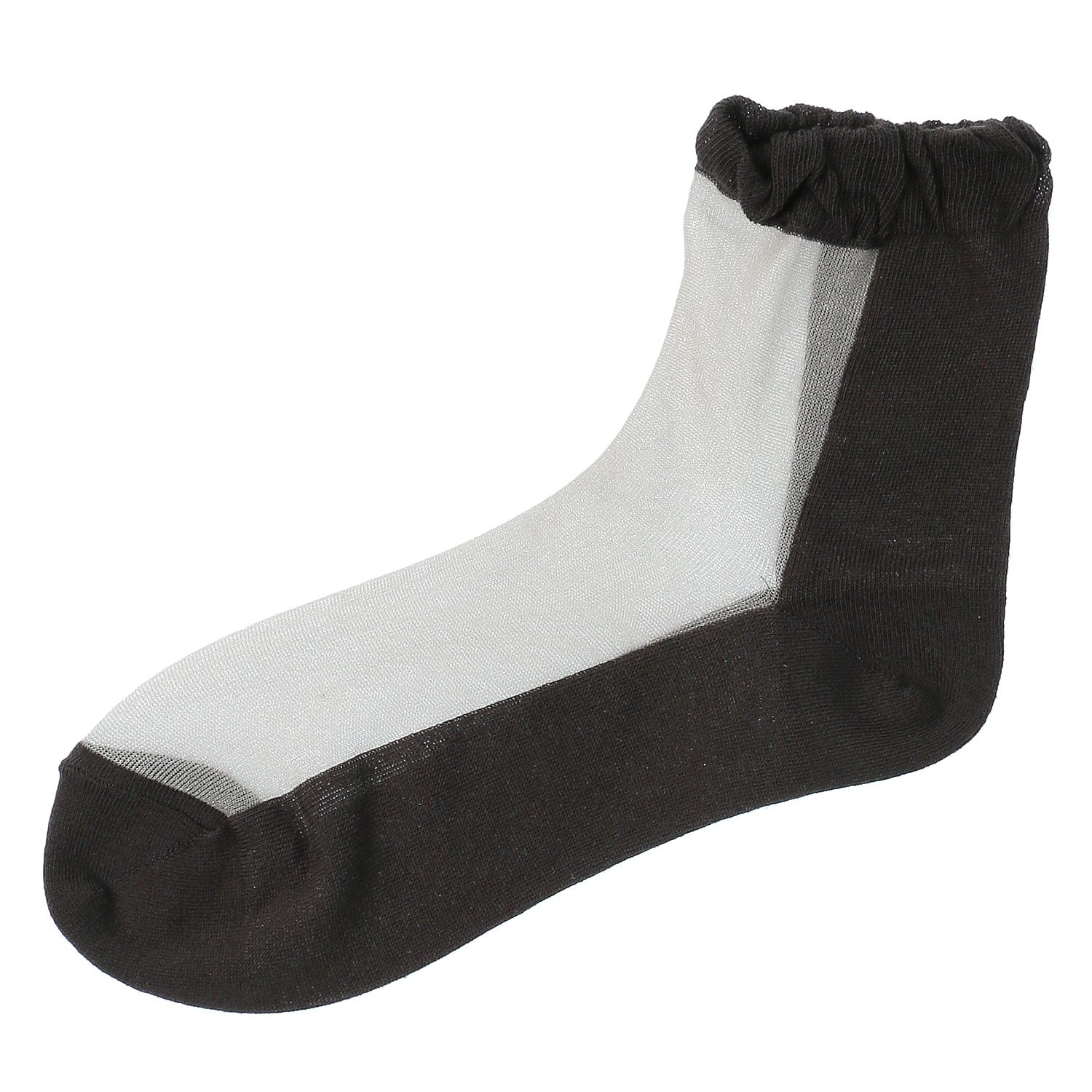 やわらかナイロン シースルーソックス  バイカラー【在庫限り】 - 画像4