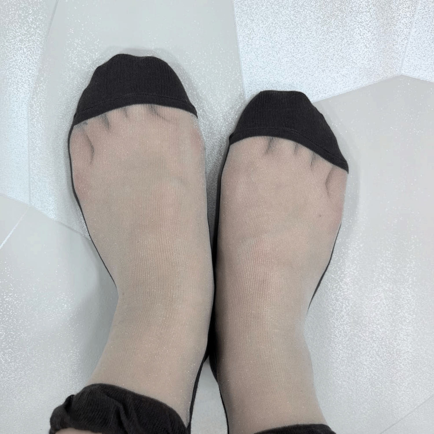 やわらかナイロン シースルーソックス  バイカラー【在庫限り】 - 画像5