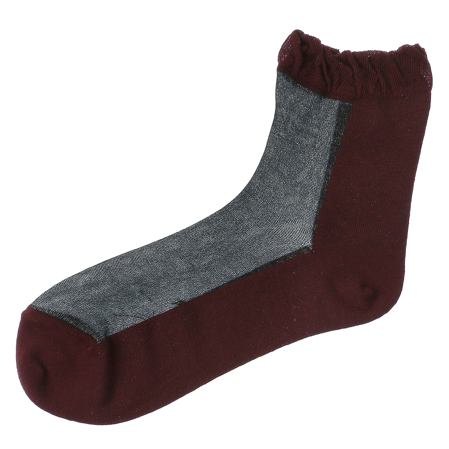 やわらかナイロン シースルーソックス  バイカラー【在庫限り】 - 画像6