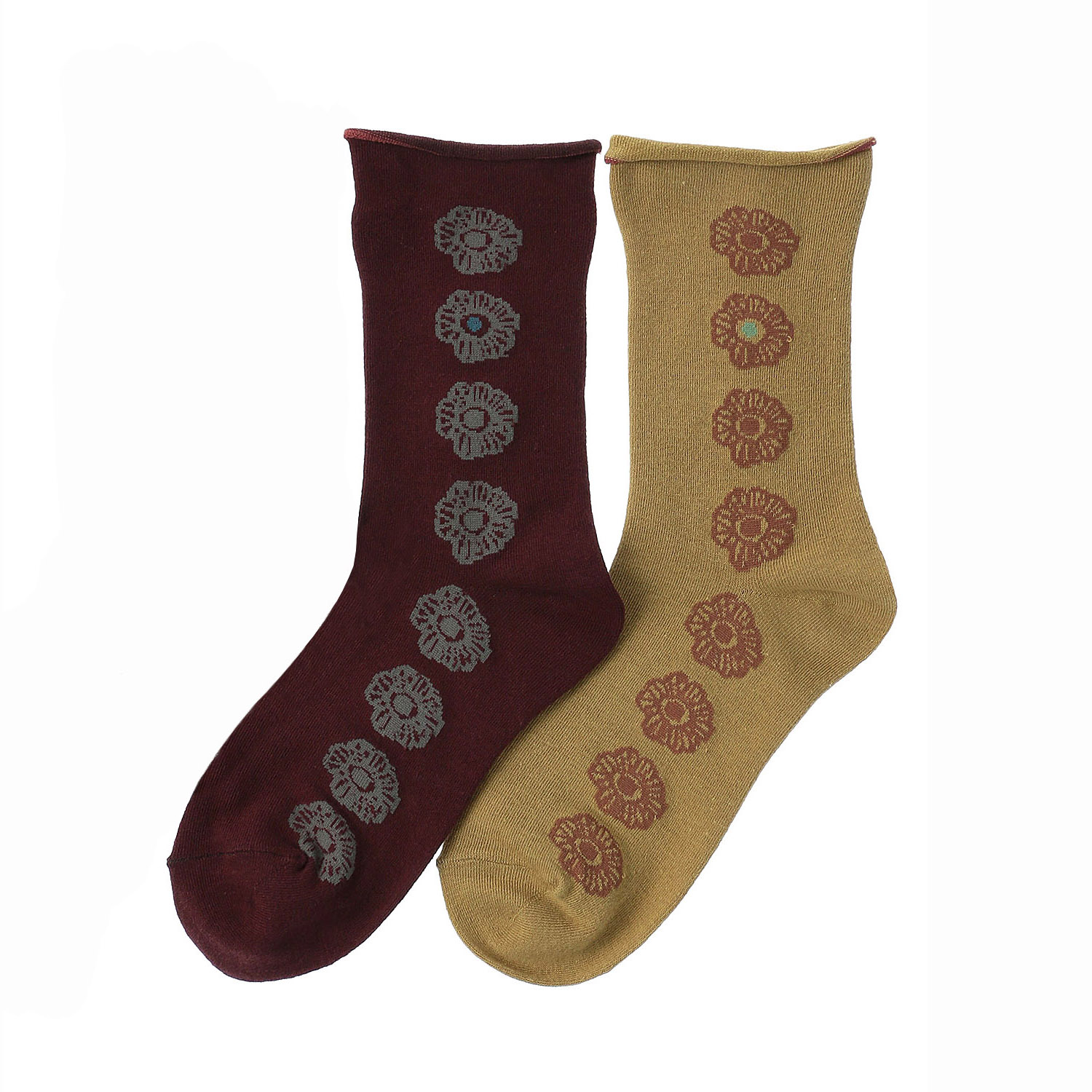 25AW 手篝ソックス  北欧花柄