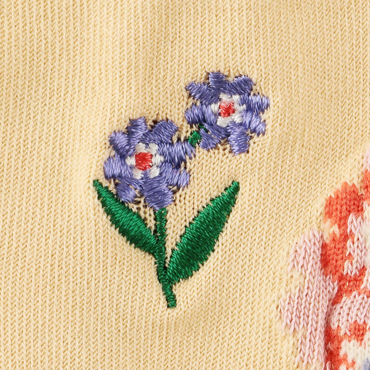 Natural Collection  クルー丈  フラワー柄  靴下 - 画像3