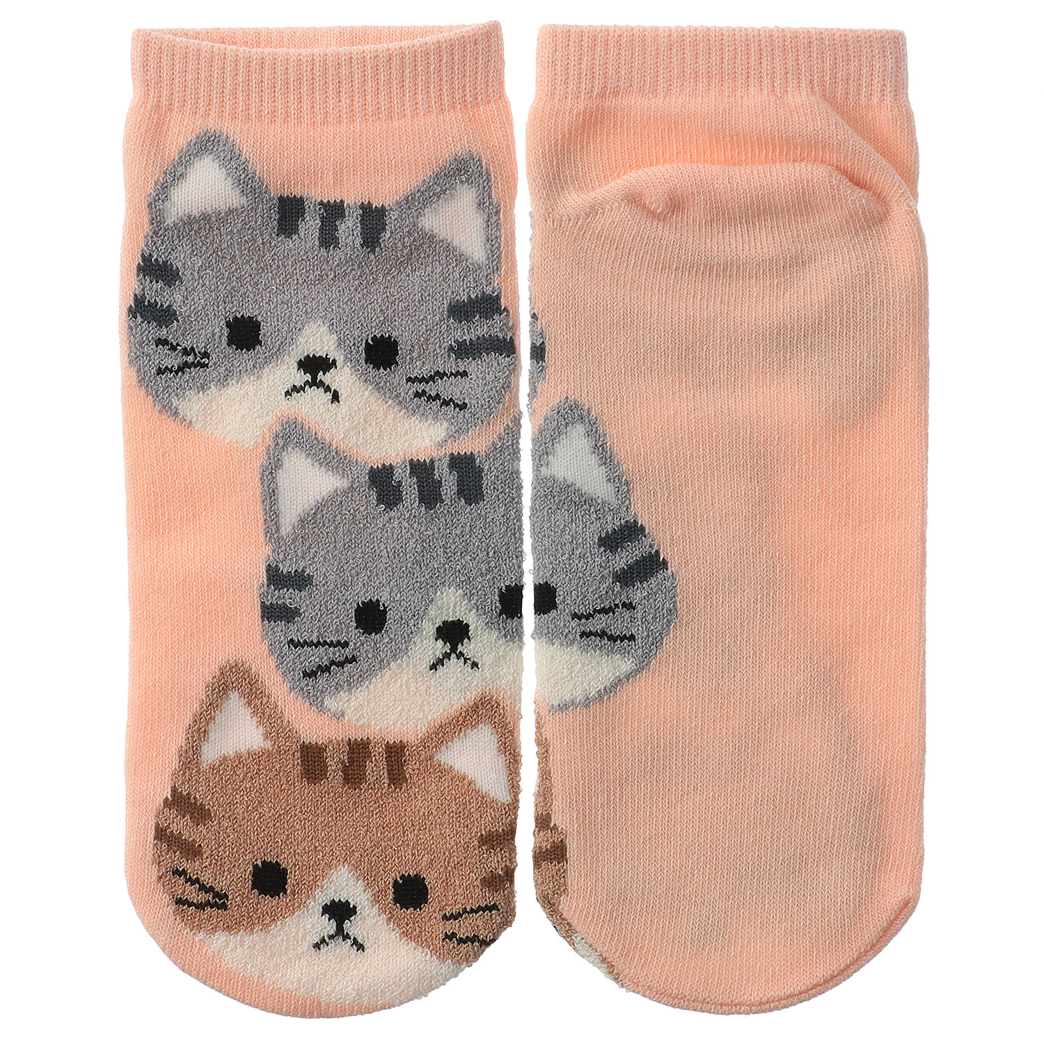 スニーカー丈  アニマル おもしろ靴下 ネコいっぱい - 画像2