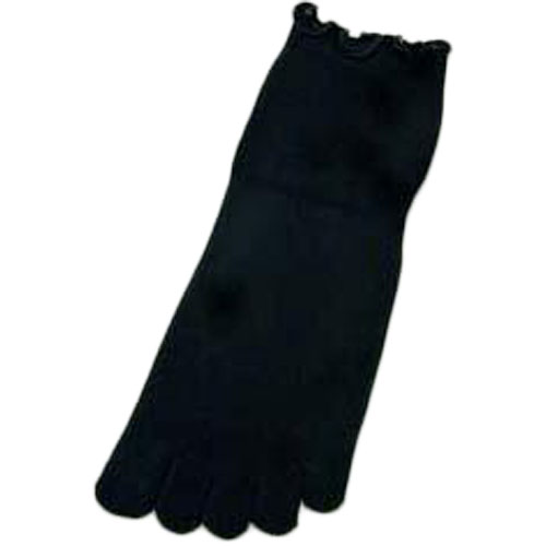 綿素材 5本指口ゴムメローソックス - 画像2