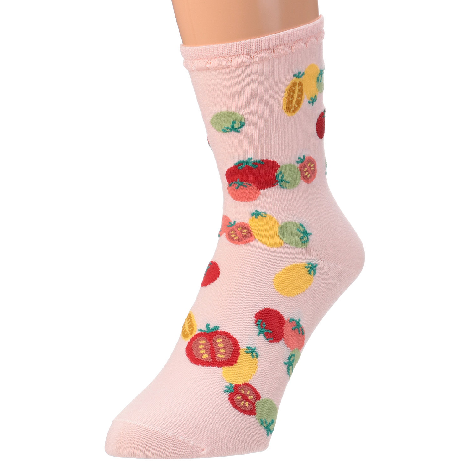 STREAM   トマト部分刺繍 クルー丈 靴下【在庫限り】 - 画像5