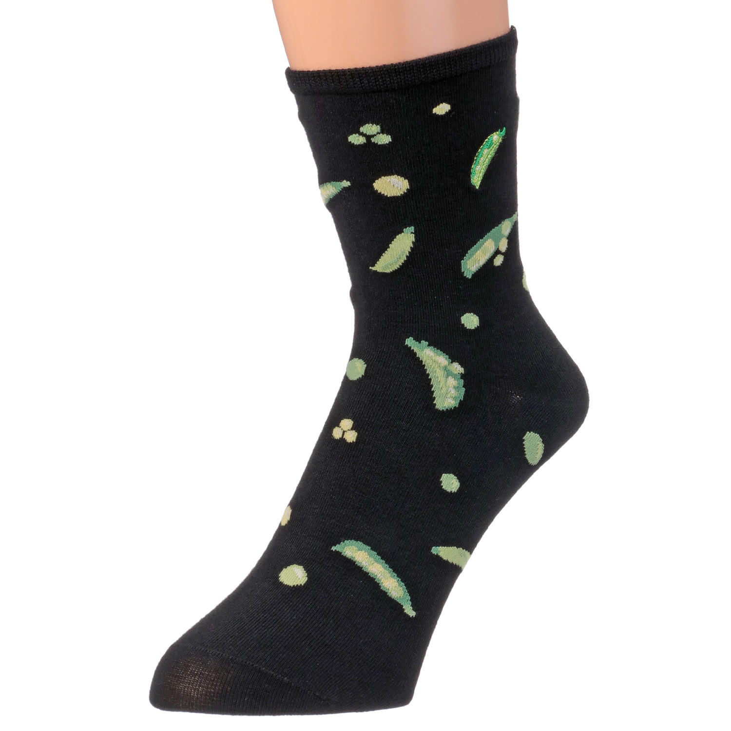 STREAM  スナップエンドウ 部分刺しゅう  クルー丈 靴下【在庫限り】 - 画像5