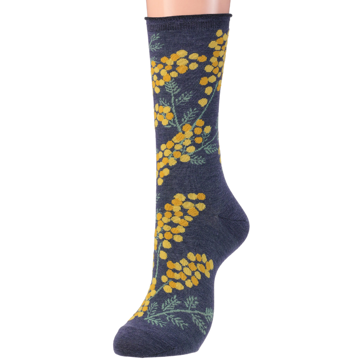 STREAM  ハーバルソックス ミモザ ハイクルー 靴下【在庫限り】 - 画像5