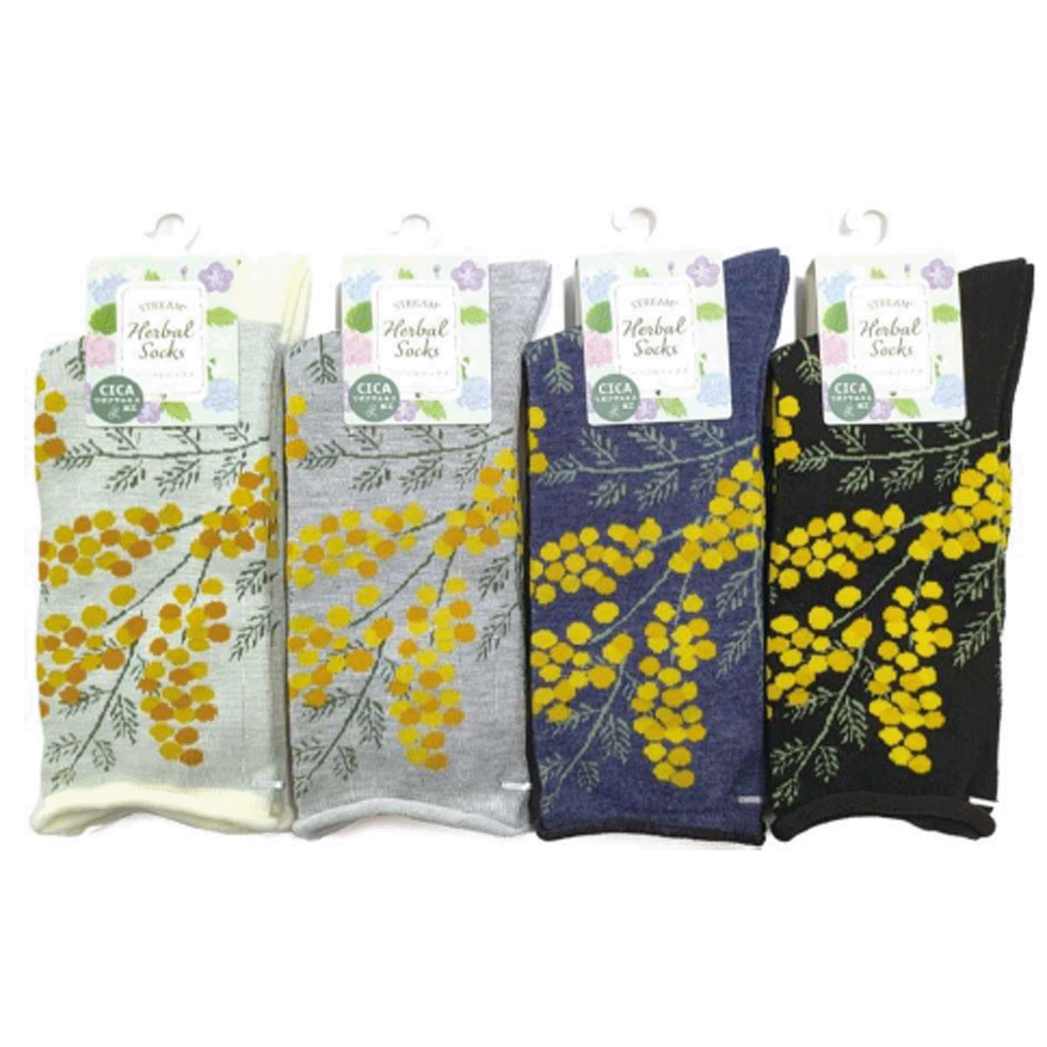 STREAM  ハーバルソックス ミモザ ハイクルー 靴下【在庫限り】
