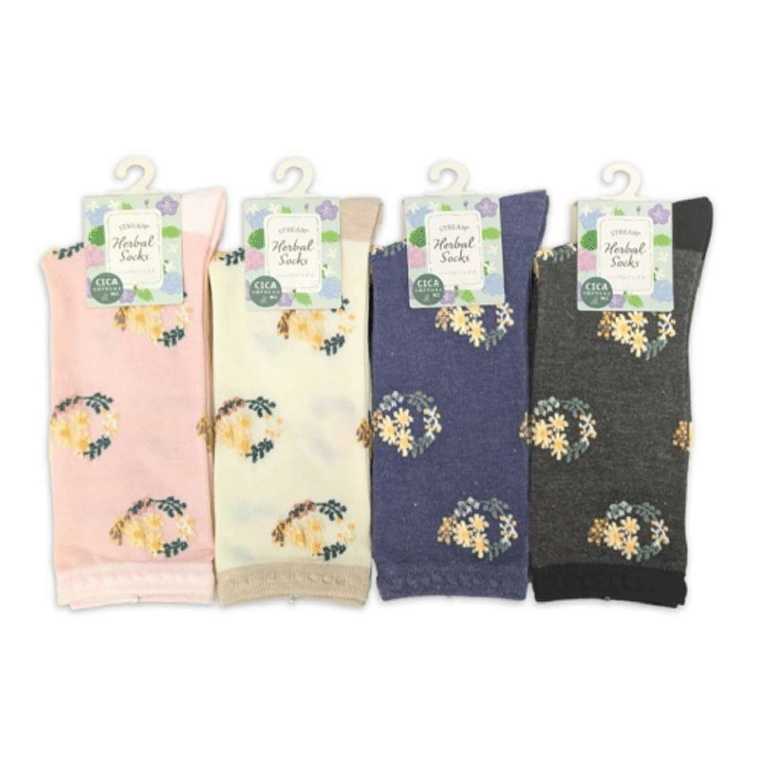 STREAM  ハーバルソックス リース ハイクルー 靴下