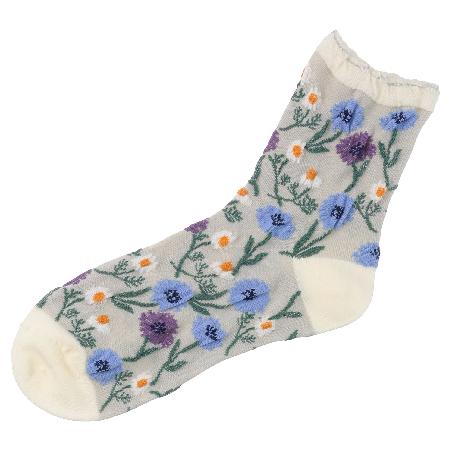 STREAM  ハーバルソックス ヤマグルマとカモミール ロークルー靴下【在庫限り】 - 画像4