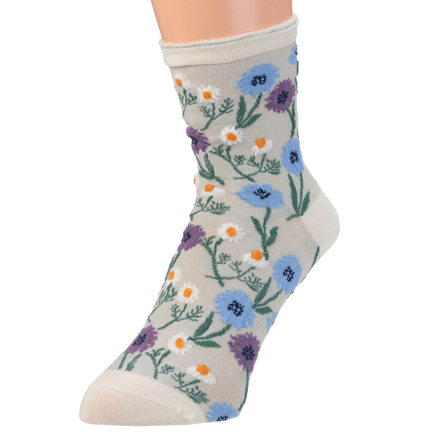 STREAM  ハーバルソックス ヤマグルマとカモミール ロークルー靴下【在庫限り】 - 画像5