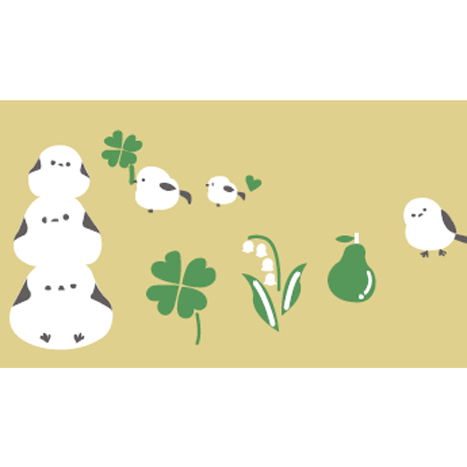 STREAM 5本指  だんご シマエナガ  スニーカー丈 靴下 - 画像2