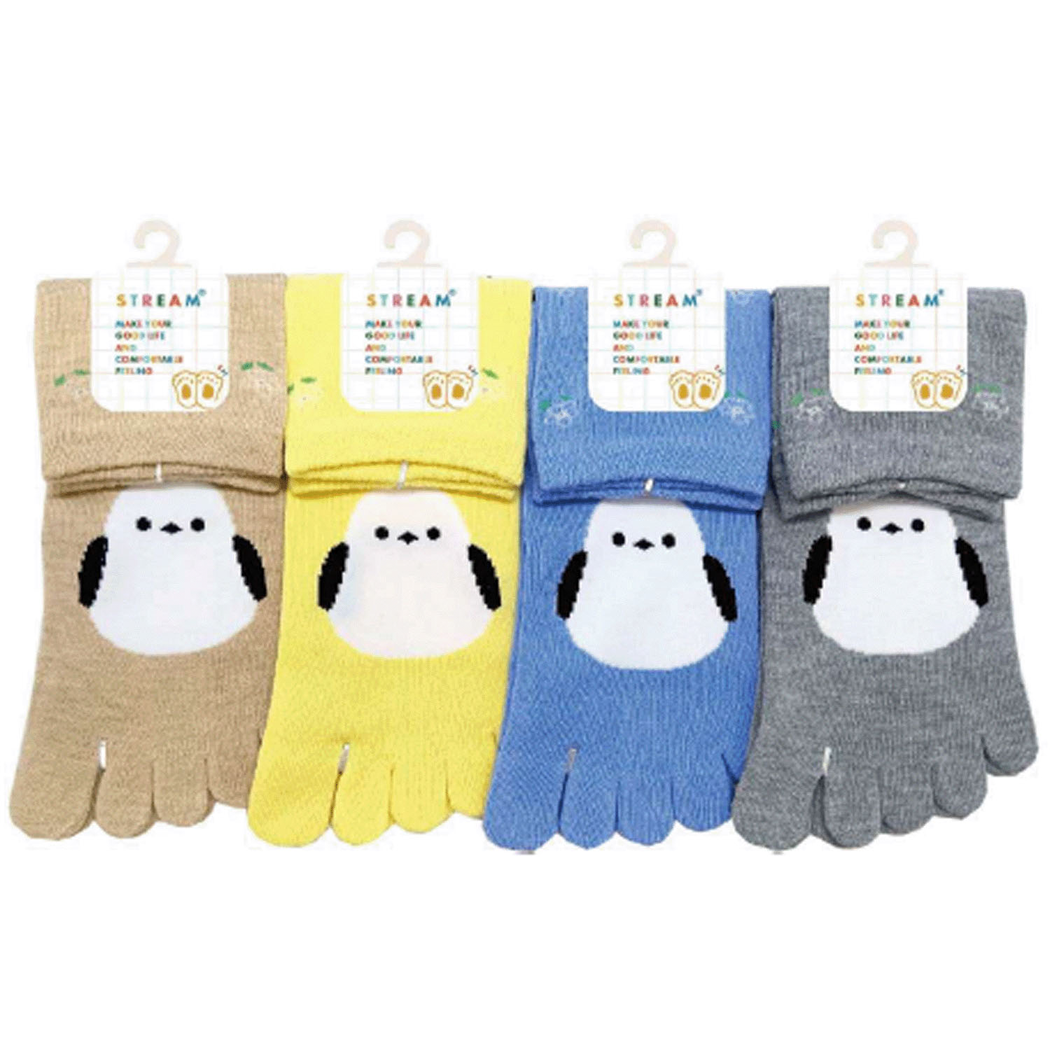 STREAM 5本指 シマエナガ クルー丈 靴下