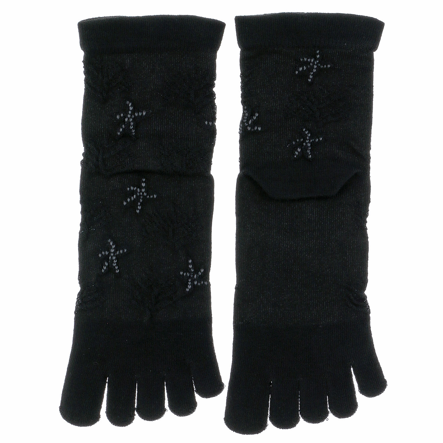 STREAM 5本指 接触冷感 クルー丈 貝とサンゴフロート 靴下 - 画像4