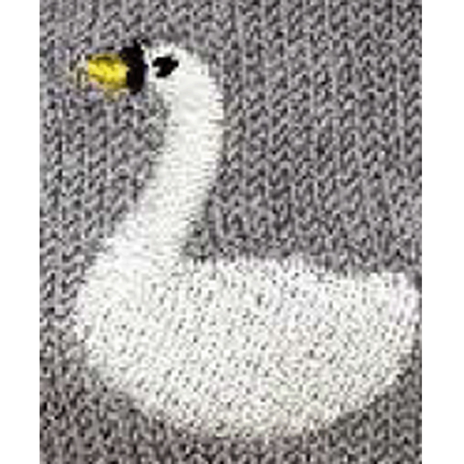 STREAM 5本指 白鳥刺繍と花柄 クルー丈 靴下 - 画像2