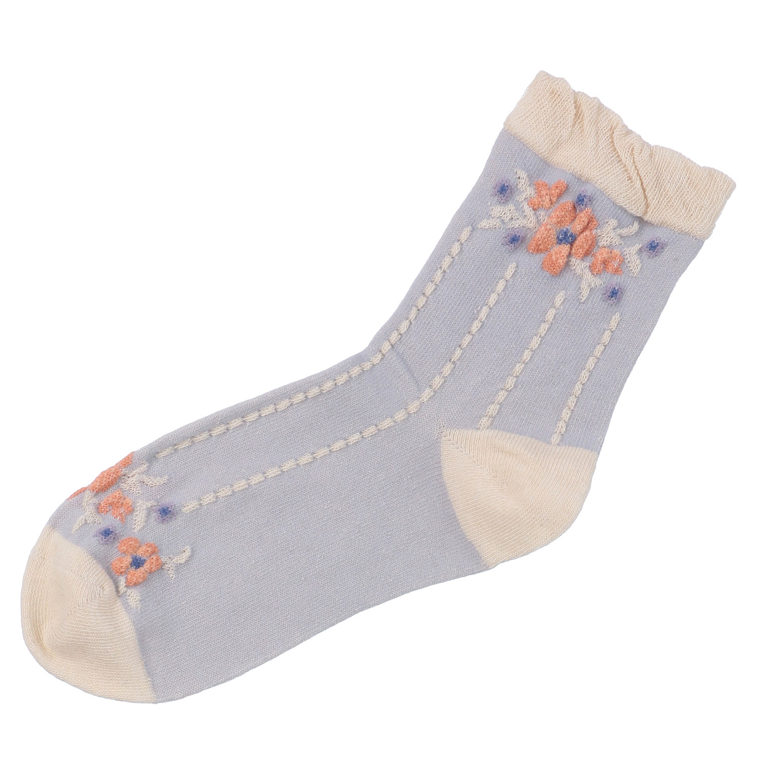 あなたに優しい ロークルーシルク入 ブーケストライプ【在庫限り】 - 画像2