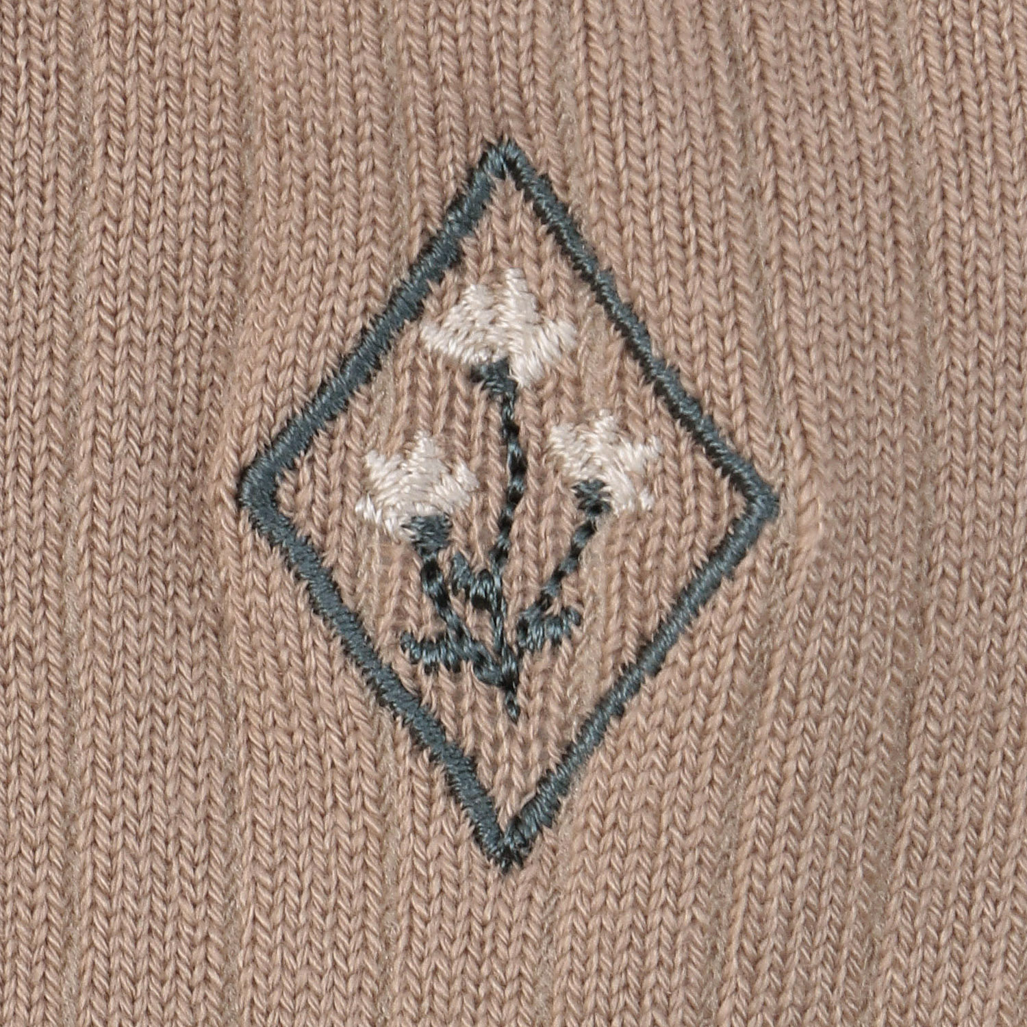 ロークルー丈 フラワー刺繍スパイラル畔【在庫限り】 - 画像2