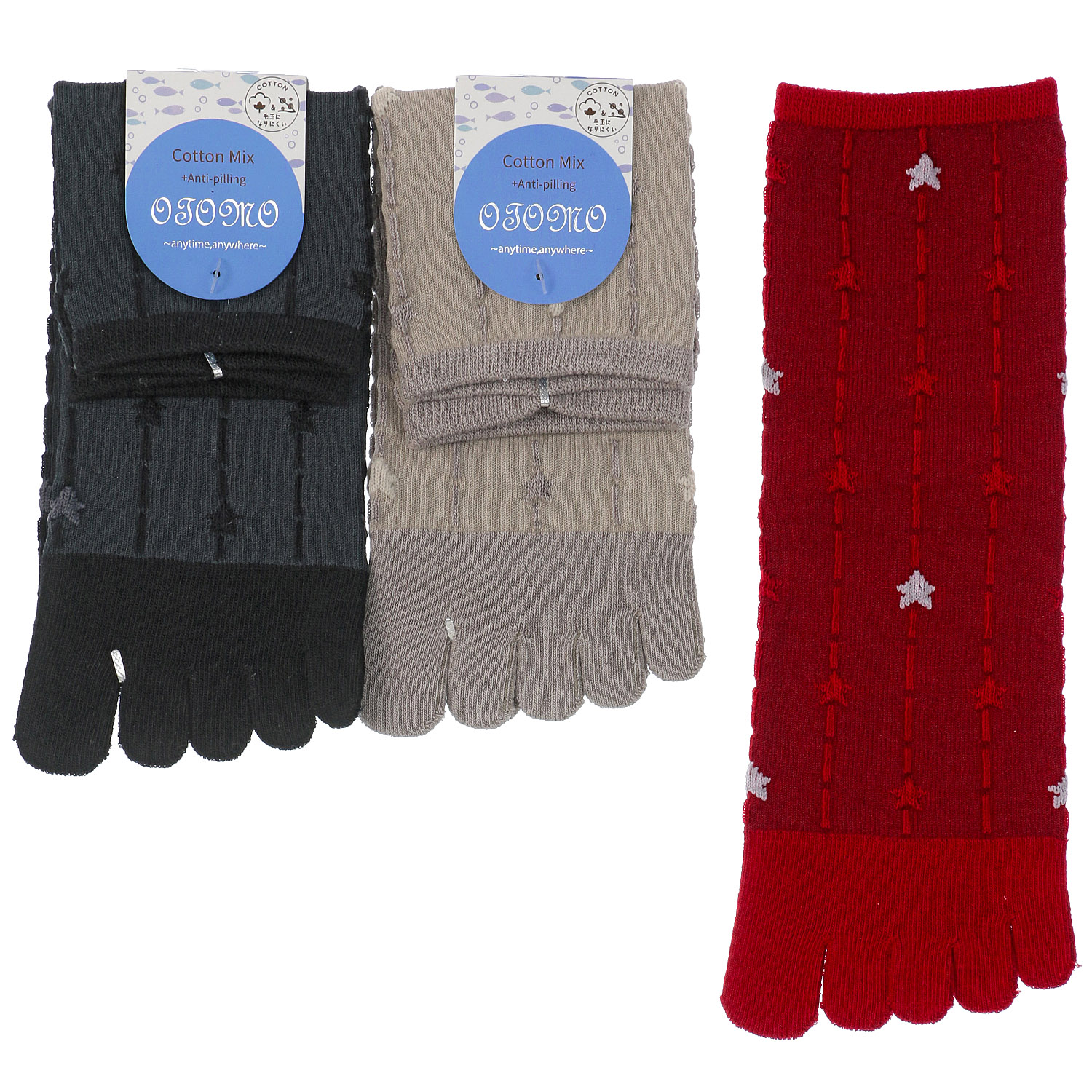 5本指 ロークルー丈 抗ピル フロートスター【在庫限り】