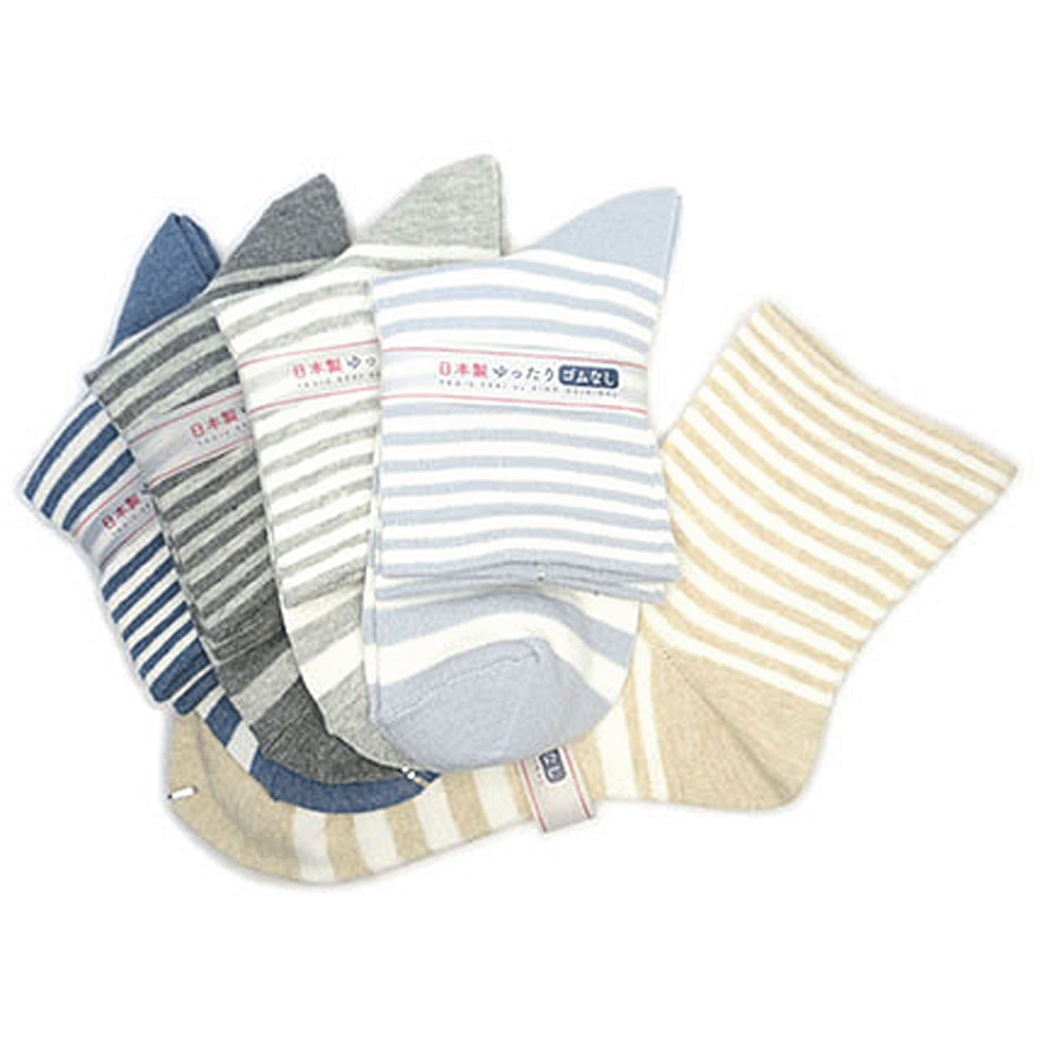 クルーソックス ボーダーピッチ切替