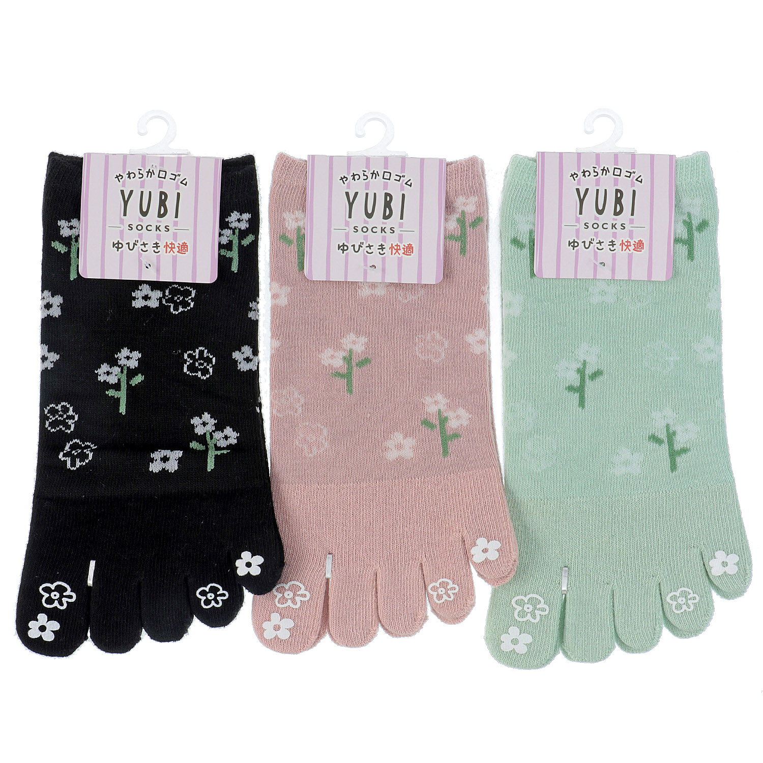 5本指 スニーカー丈 花ラバープリント 花柄【在庫限り】