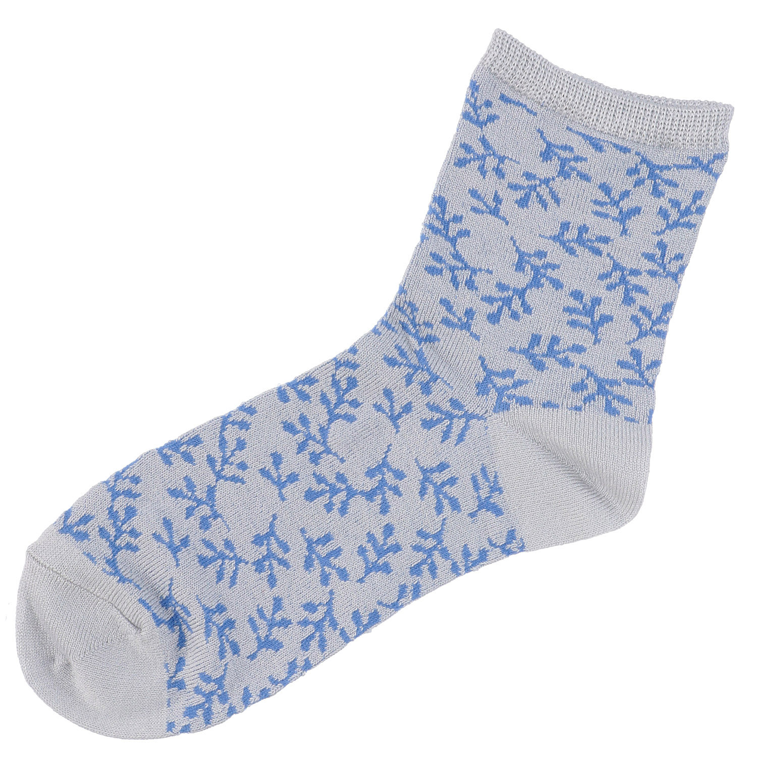 接触冷感 ロークルー丈 スパイラルリーフ【在庫限り】 - 画像2