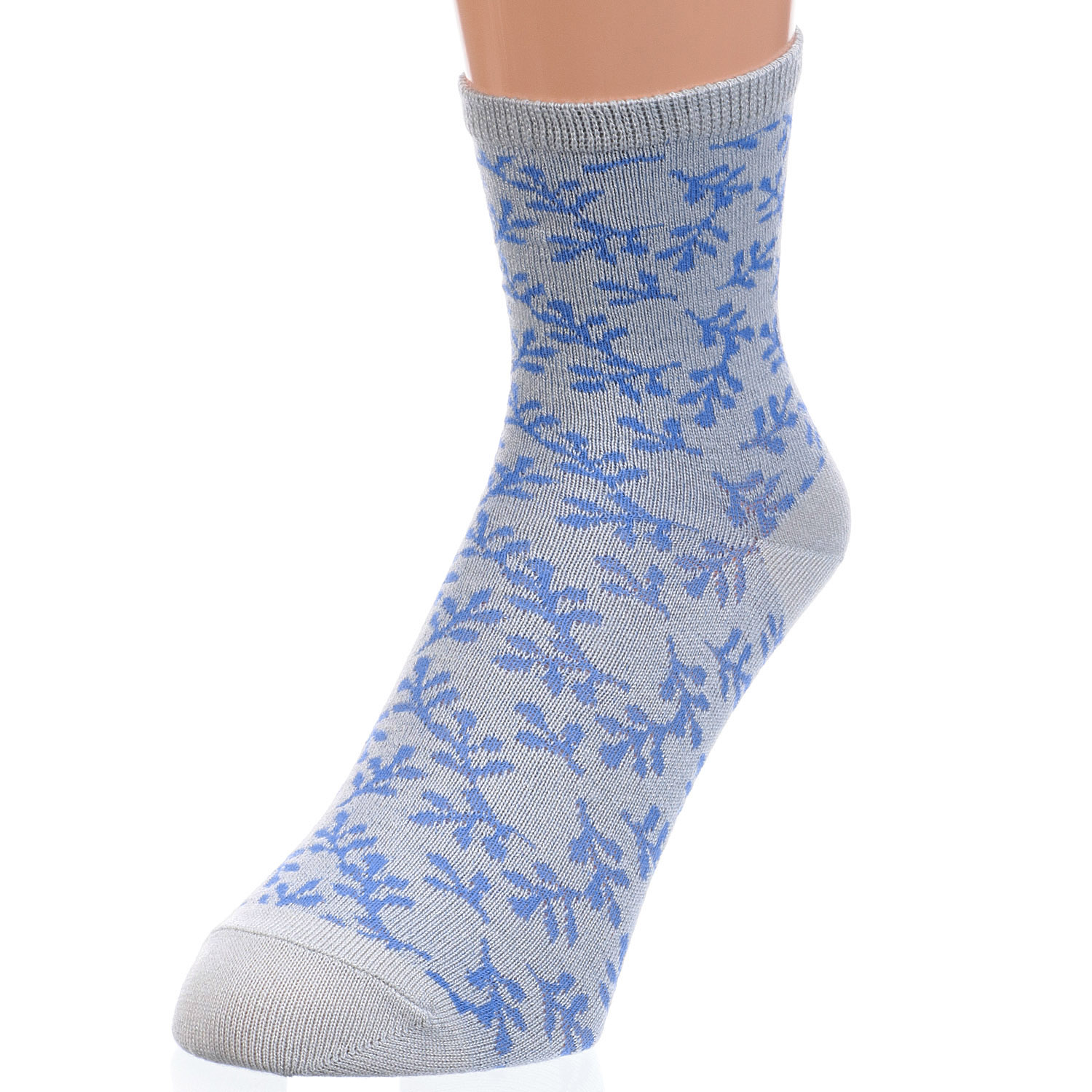 接触冷感 ロークルー丈 スパイラルリーフ【在庫限り】 - 画像3