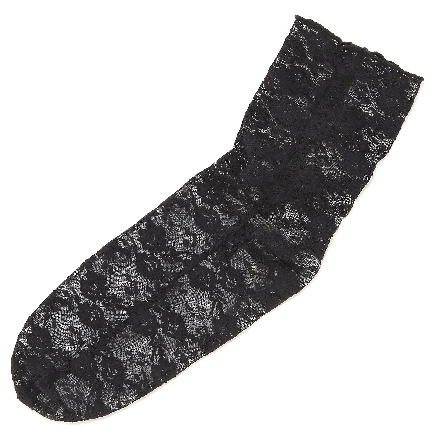 花柄総レース クルーソックス 7色展開 - 画像3