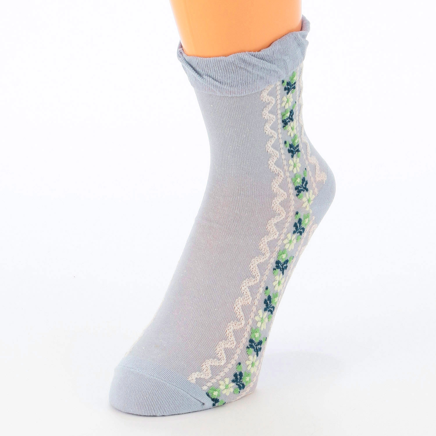 あなたに優しい ロークルー表綿100％ チロリアンフラワー【在庫限り】 - 画像3