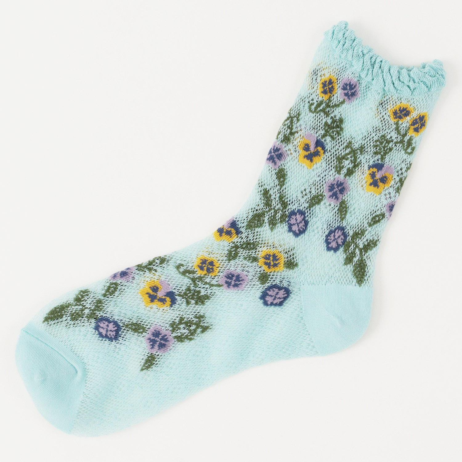 bonbon ロークルー レース風メッシュ パンジー - 画像2