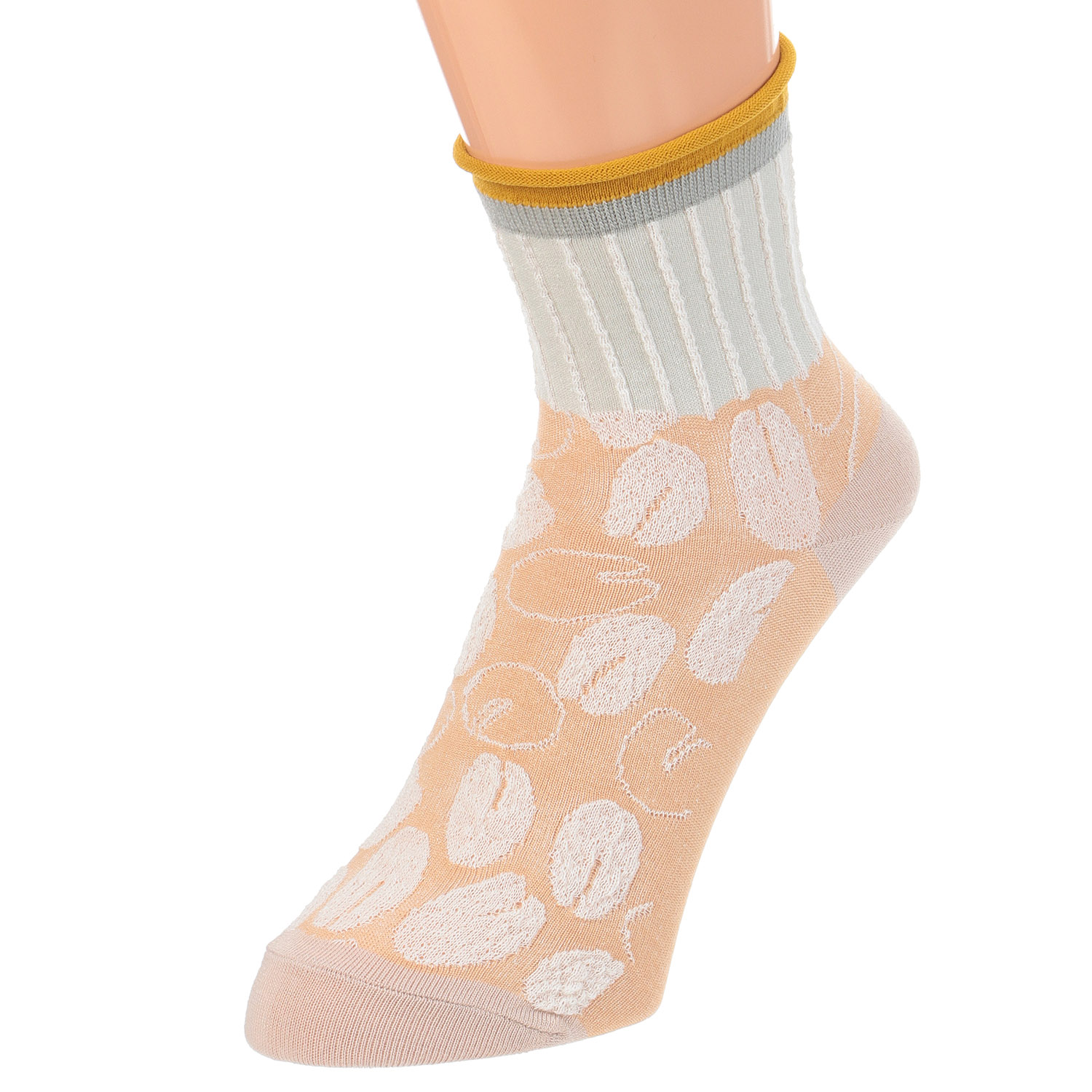 ひやりん抗菌防臭 ロークルー丈 珈琲豆【在庫限り】 - 画像3