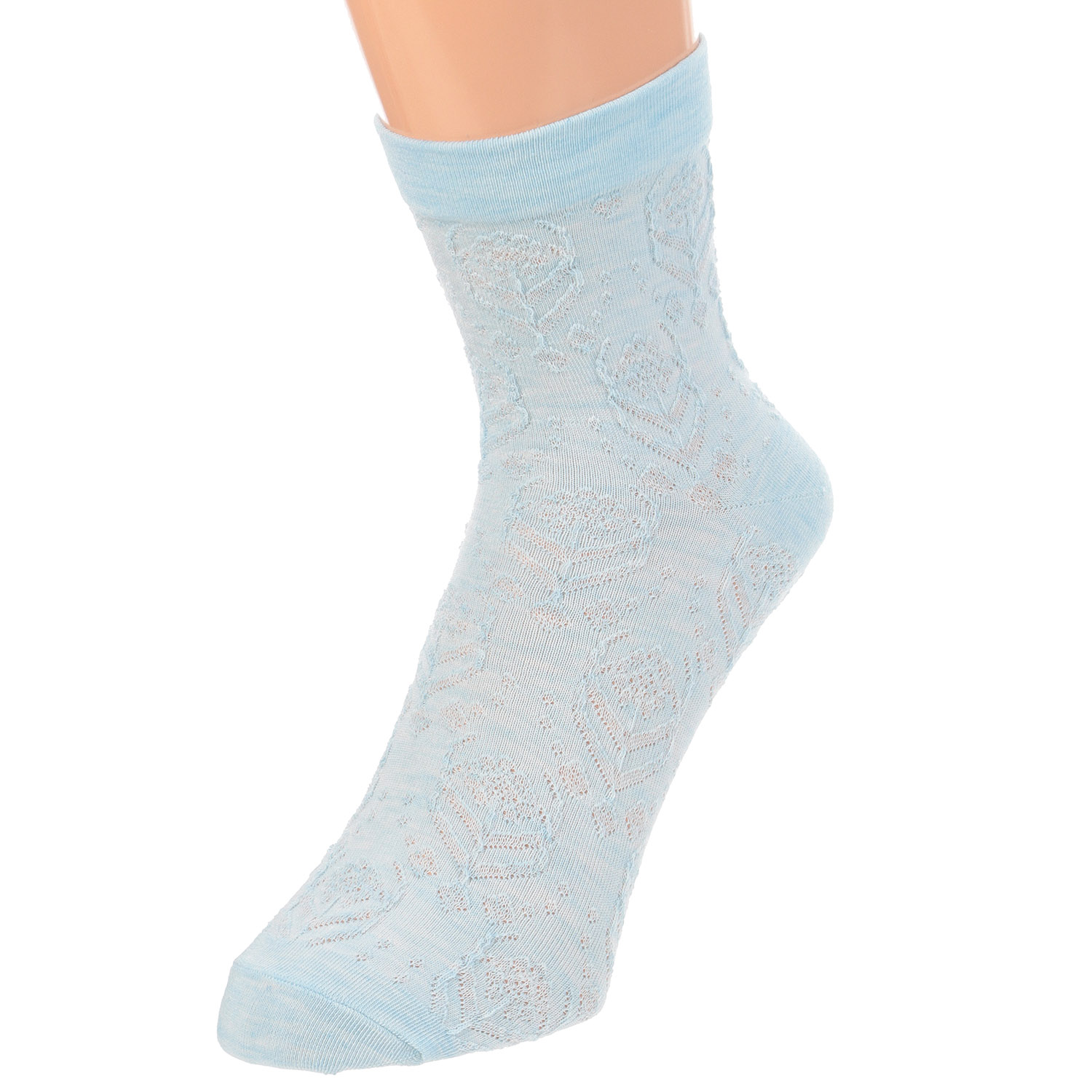 ひやりん冷感 ロークルー丈 フロート花柄 - 画像3