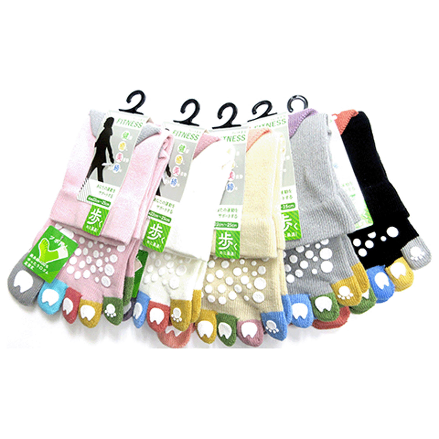 FITNESS ツボ押し 5本指ソックス 指先マルチ