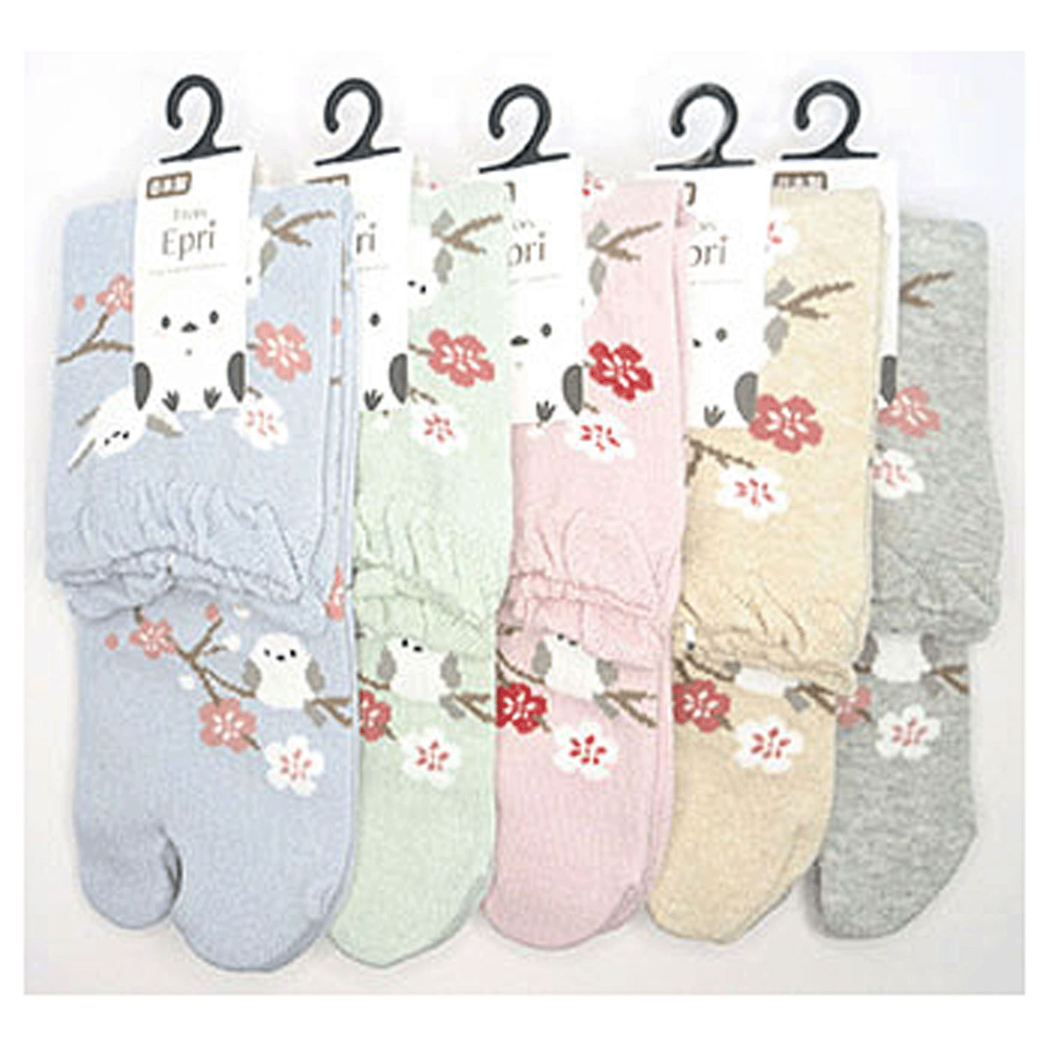 足袋 シマエナガと梅