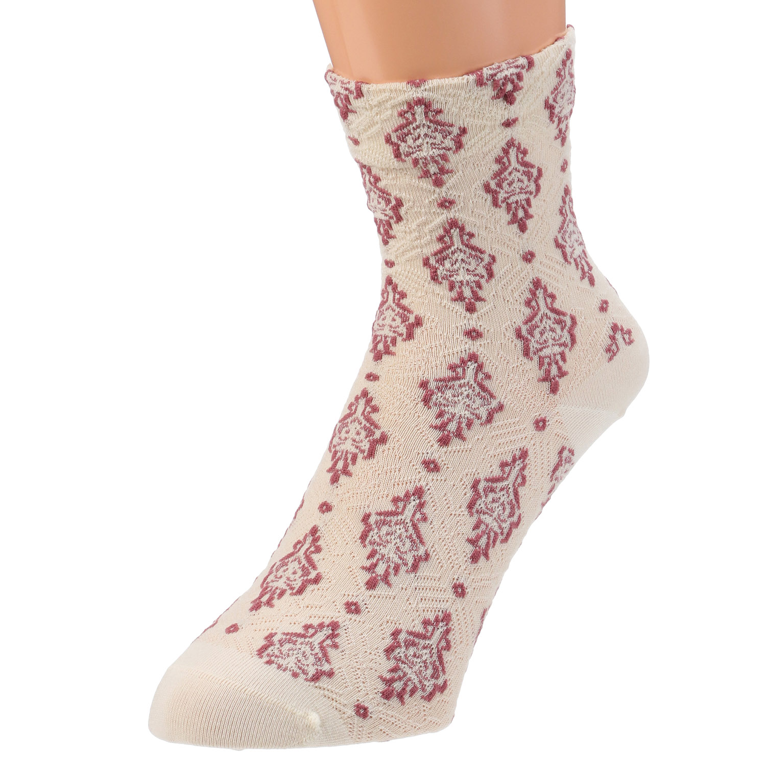 クルー丈 フロート花総柄 靴下【在庫限り】 - 画像2